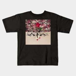 Vintage Rose and Butterfly Kids T-Shirt